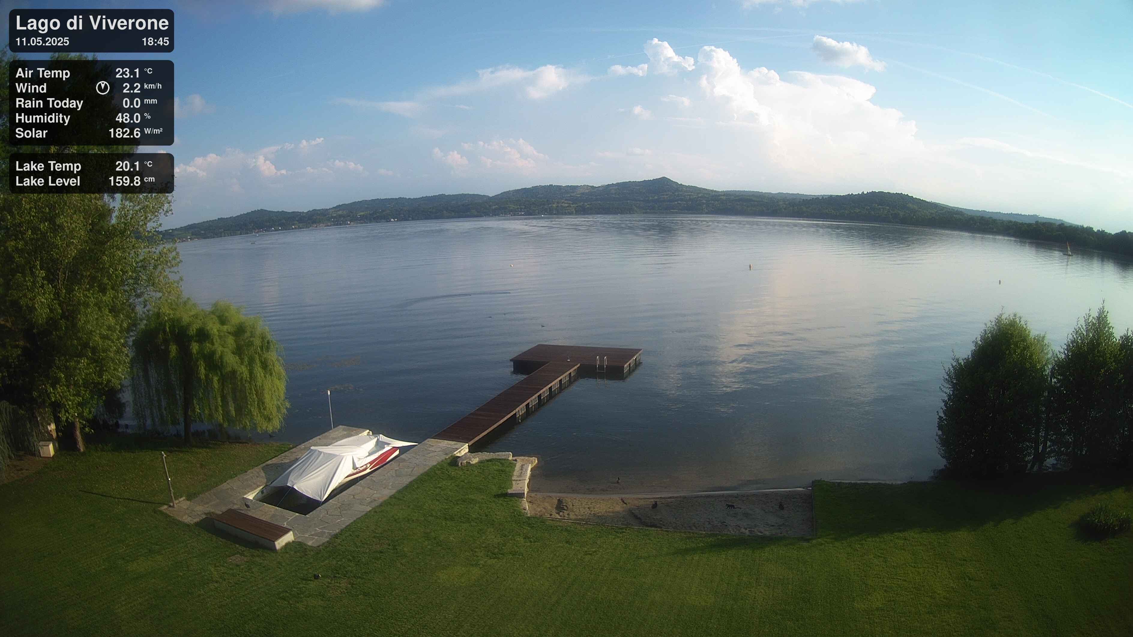immagine della webcam nei dintorni di Biella: webcam Viverone
